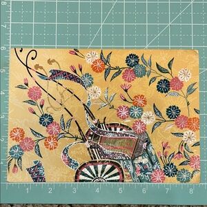 Floral Japan vintage card